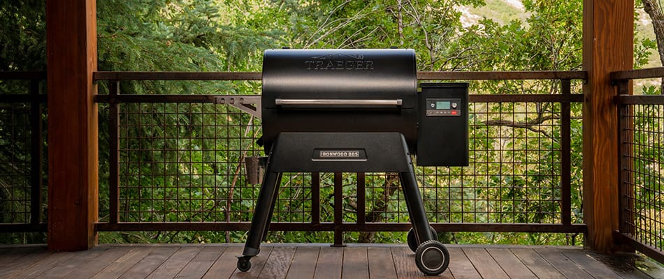 traeger grill outdoors